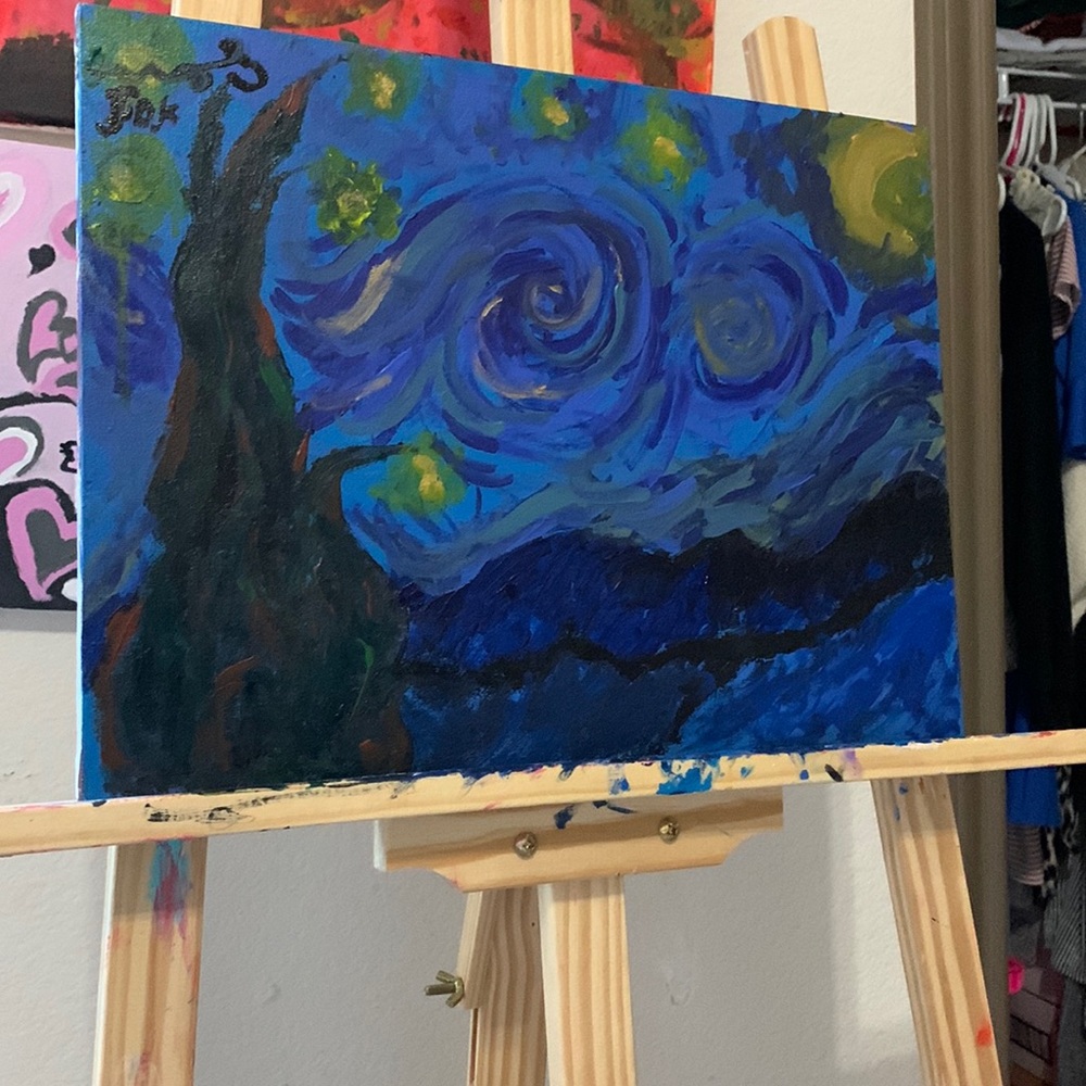 Starry night recreation